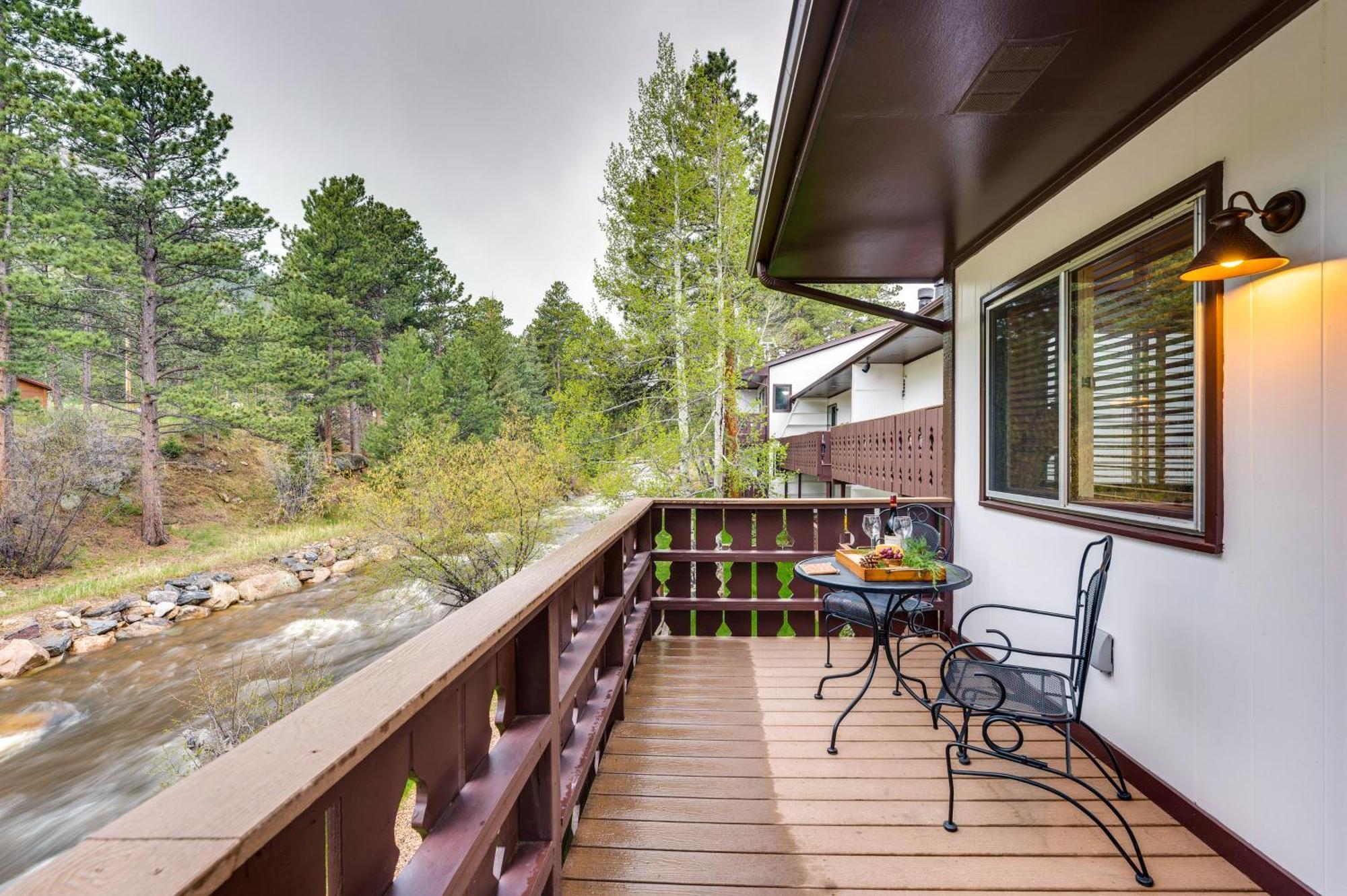 Estes Park Condo Rental Balcony With River Views! Eksteriør bilde